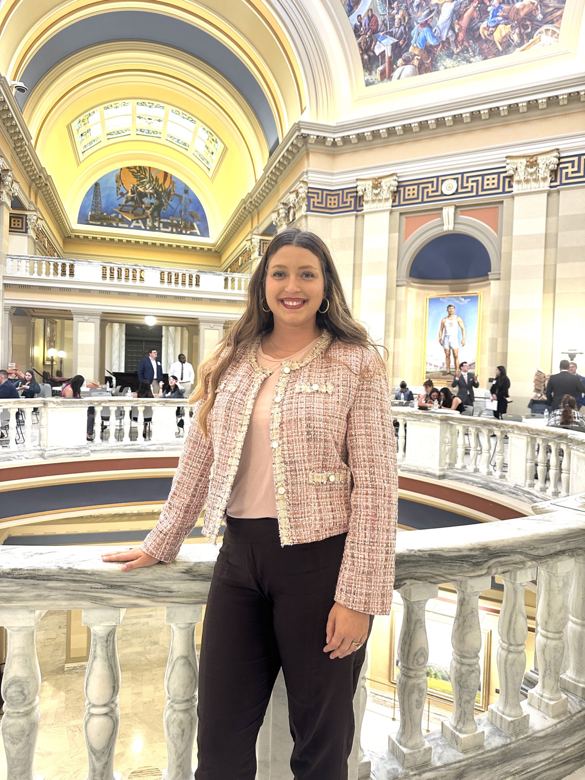 Rachel at the Oklahoma State Capitol